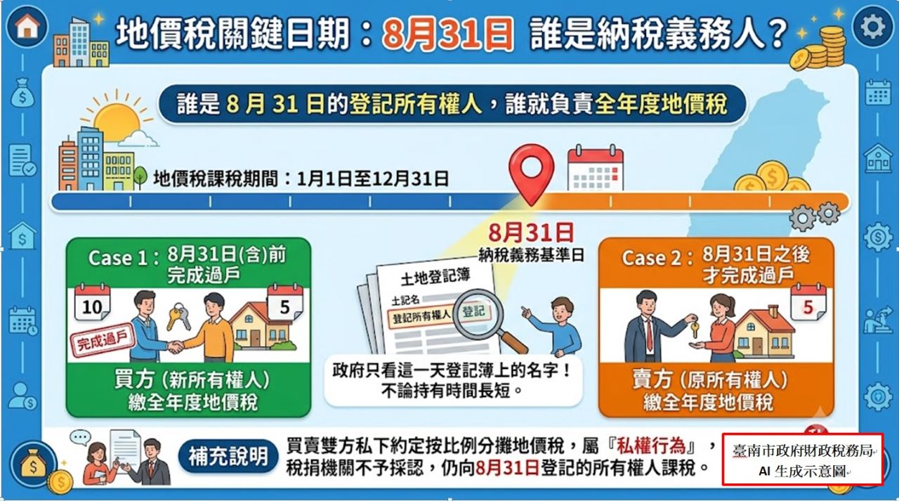 今年11月地價稅該誰繳？就看8月31日.jpg